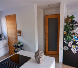 Küche, Ausgang zum Flur, Tür zu Vorrat